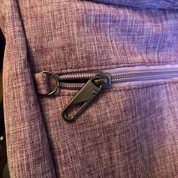 Nupouch Crossbody Anti-theft Bag Adjustable Strap Lilac Purple Preowned Good - Picture 8 of 8